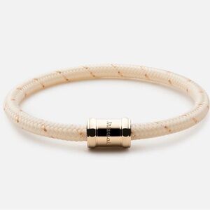 Miansai Mini Single Rope Casing in Ivory & Gold